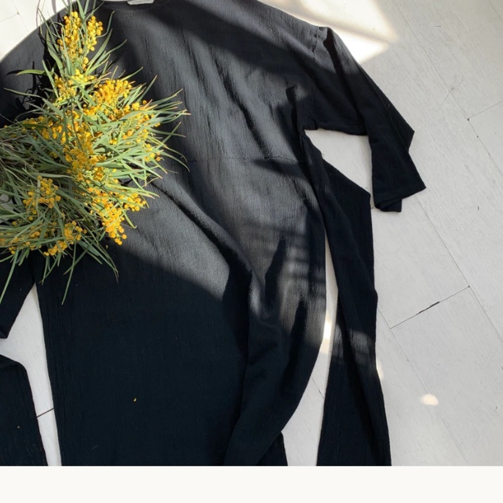 April meets october sold out April dress in black. Like new. Cotton gauze.
